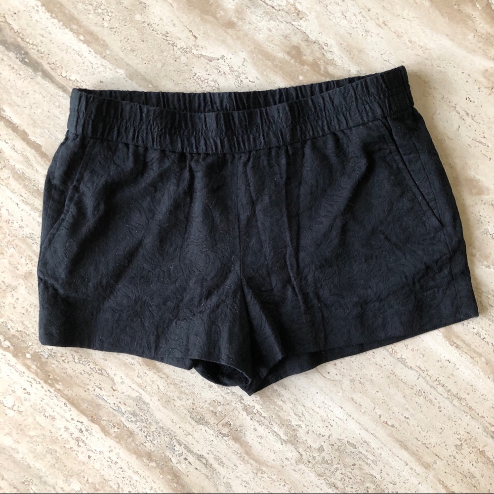 NWOT J.crew textured/brocade shorts, elastic waist